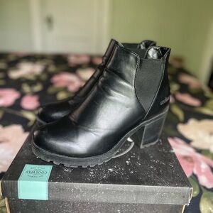 Black ankle boots